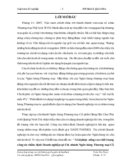Nâng cao chất lượng công tác thẩm định doanh nghiệp tại Chi nhánh Ngân hàng Thương mại Cổ phần Hàng Hải Cẩm Phả tỉnh Quảng Ninh