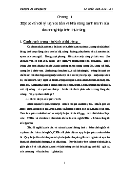 Nâng cao khả năng cạnh tranh ở Công ty cổ phần Mỹ nghệ xuất nhập khẩu Hà Nội (HANARTEX)