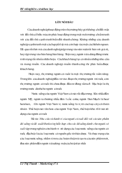 Nhu cầu và hành vi của người có tuổi đối với các sản phẩm đồ uống và đề xuất Marketing hỗn hợp cho các đồ uống dành cho người có tuổi