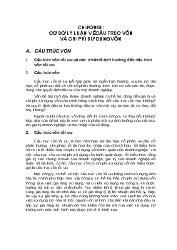 Phân tích cấu trúc vốn và biện pháp giảm chi phí sử dụng vốn tại Công ty chế biến xuất khẩu Minh Hải