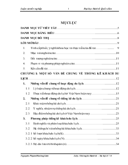Phân tích thống kê tình hình khách du lịch quốc tế đến Việt Nam giai đoạn 1995-2008 và dự đoán đến năm 2012