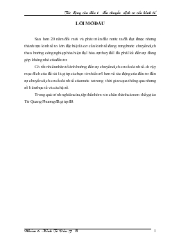 Tác động của đầu tư đến chuyển dịch cơ cấu kinh tế