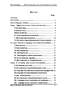 Thiết kế phân xưởng sản xuất Formalin trên xúc tác bạc