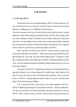 Thực trạng các doanh nghiệp nhỏ và vừa trên địa bàn thành phố Hà Nội và các giải pháp hỗ trợ các DNN&V của Hà Nội