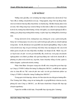 Thực trạng Kế toán chi phí sản xuất và tính giá thành sản phẩm tại Công ty TNHH Cơ điện Đo lường Tự động hóa DKNEC