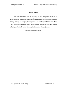 Thực trạng và giải pháp tạo việc làm cho người lao động ở huyện Mỹ Hào - Tỉnh Hưng Yên