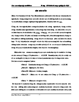 Tình hình chung của Công ty Cổ phần đầu tư A.S.E.M