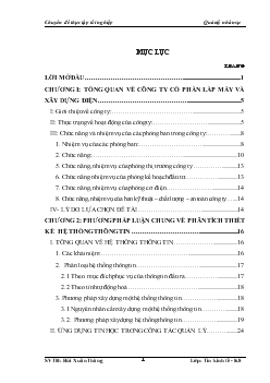 Xây dựng hệ thống thông tin quản lý nhân sự tại Công ty Cổ phần lắp máy & Xây dựng điện