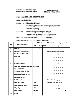 Giáo án chạy 100 m