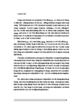 Một số giải pháp nhằm nâng cao chất lượng tín dụng Xuất nhập khẩu tại chi nhánh ngân háng Công Thương Ba Đình