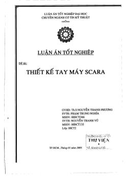 Thiết kế tay máy Scara