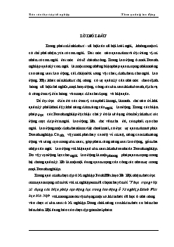 Thực trạng việc sử dụng các biện pháp tạo động lực trong lao động ở Xí nghiệp Bánh Mứt kẹo Hà Nội