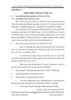 Tìm giải pháp xử lý bãi rác Gò Cát, ở quận Bình Tân - Tp. Hồ Chí Minh