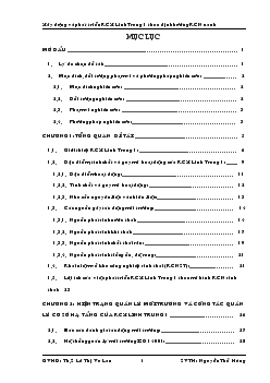 Xây dựng và phát triển khu chế xuất Linh Trung 1 theo định hướng Khu công nghiệp Xanh