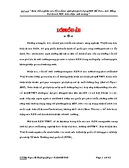 Bước đầu nghiên cứu đề xuất các giải pháp xây dựng Khu công nghiệp Hố Nai - Tỉnh Đồng Nai thành Khu công nghiệp thân thiện môi trường