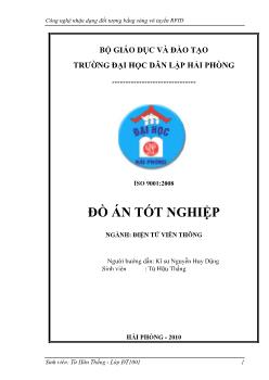 Công nghệ nhận dạng đối tượng bằng sóng vô tuyến RFID