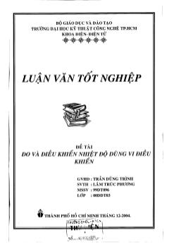 Đo và điều khiển nhiệt độ dùng vi điều khiển