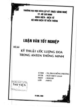 Kỹ thuật ước lượng doa trong anten thông minh