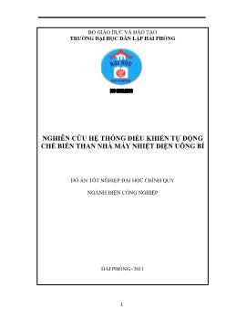 Nghiên cứu hệ thống điều khiển tự động chế biến than nhà máy nhiệt điện Uông Bí