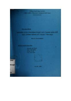 Nghiên cứu phương pháp xây dựng bản đồ địa chính bằng kỹ thuật tin học