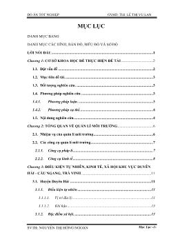 Nghiên cứu phương thức quản lý môi trường hoạt động nuôi trồng thủy sản ở huyện Duyên Hải và Cầu Ngang,tỉnh Trà Vinh