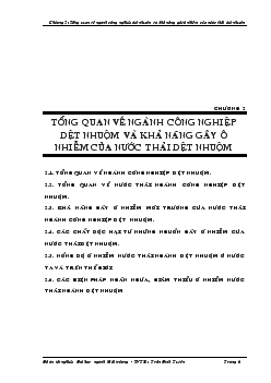 Nghiên cứu tận dụng một số chất thải nông nghiệp vào việc loại bỏ độ màu và COD trong nước thải dệt nhuộm