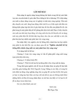 Nghiên cứu thiết kế hệ thống điều chỉnh công suất các máy phát làm việc song song