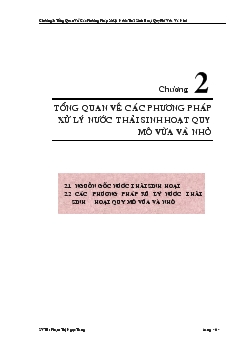 Nghiên cứu thiết kế hệ thống xử lý nước thải khu du lịch Bình Quới 1 công suất 80m3/ngày