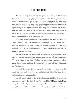 Nghiên cứu trang bị điện-Điện tử thiết lập quy trình bảo dưỡng sửa chữa dây chuyền sản xuất ống nhựa 50KK công ty nhựa thiếu niên Tiền Phong