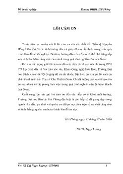 Nghiên cứu xử lý hợp chất Clo hữu cơ bằng quá trình Hydrodeclo hóa trên xúc tác sử dụng y-Al2O3 làm chất mang