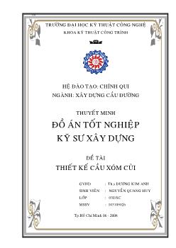 Thiết kế cầu Xóm Củi