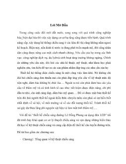 Thiết kế chiếu sáng đường Lê Hồng Phong sử dụng đèn LED