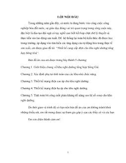 Thiết kế cung cấp điện cho khi nghỉ dưỡng tổng hợp sông Giá