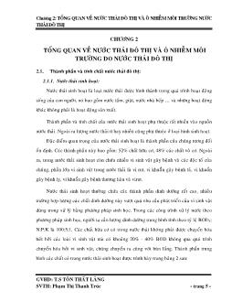 Thiết kế hệ thống xử lý nước thải sinh hoạt cho khu định cư Tân Quy Đông