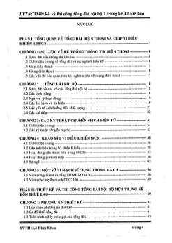 Thiết kế mạch tổng đài nội bộ 1 trung kế- 4 thuê bao