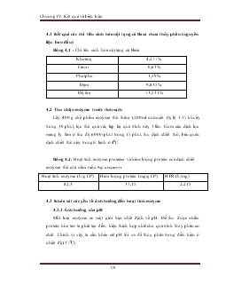 Thu nhận enzyme protease từ nấm mốc Aspergillus awamori và ứng dụng trong quá trình thủy phân nội tạng cá basa dùng chế biến thức ăn gia súc