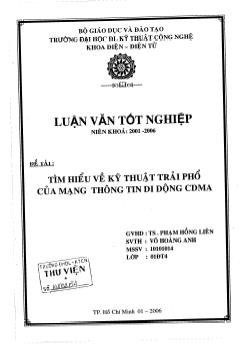 Tìm hiểu về kỹ thuật trải phổ của mạng thông tin di động CDMA