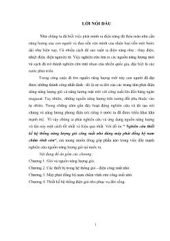 Tổng quan về hệ thống phát điện sử dụng năng lượng gió. Hệ thống phát điện năng lượng gió công suất nhỏ sử dụng máy phát đồng bộ nam chân vĩnh cửu