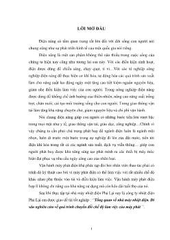Tổng quan về nhà máy nhiệt điện. Đi sâu nghiên cứu về chuyển chế độ làm việc của máy phát