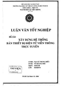 Xây dựng hệ thống bán thiết bị điện tử viễn thông trực tuyến