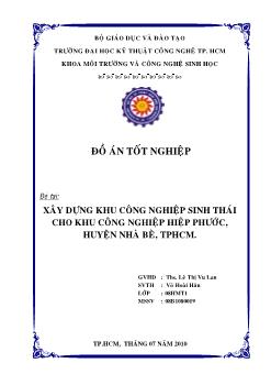 Xây dựng Khu công nghiệp sinh thái cho Khu công nghiệp Hiệp Phước, huyện Nhà Bè, Tp HCM