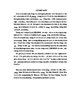 Các giải pháp huy động vốn đầu tư để phát triển cơ sở hạ tầng giao thông đường bộ trên địa bàn tỉnh Lào Cai (69tr)