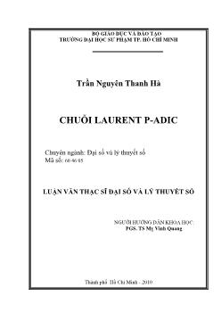 Chuỗi Laurent P-Adic