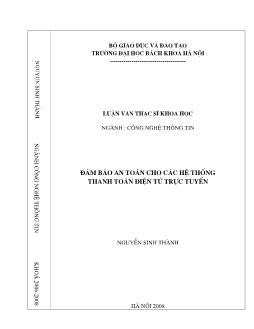 Đảm bảo an toàn cho các hệ thống thanh toán điện tử trực tuyến