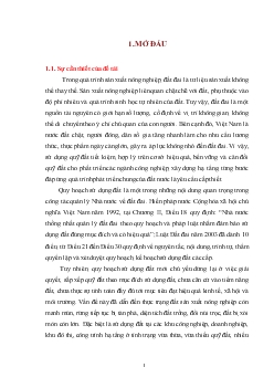 Đánh giá kết quả thực hiện phương án quy hoạch sử dụng đất đến năm 2010 tỉnh Hà Nam