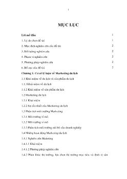 Giải pháp Marketing nhằm phát triển du lịch tỉnh Tiền Giang đến năm 2010