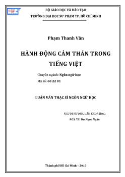 Hành động cảm thán trong tiếng Việt