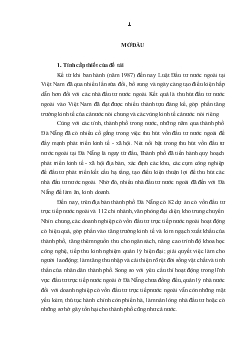 Hoàn thiện quản lý nhà nước đối với doanh nghiệp có vốn đầu tư trực tiếp nước ngoài tại thành phố Đà Nẵng