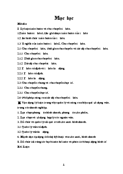Lý luận tuần hoàn & chu chuyển của tư bản. Ý nghĩa của việc nghiên cứu trong việc quản lý & nâng cao hiệu quả sử dụng vốn của Doanh nghiệp
