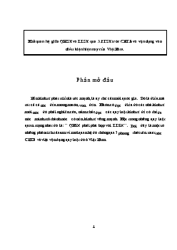 Mối quan hệ giữa Quan hệ sản xuất & Lực lượng sản xuất qua 3 phương thức sản xuất trước Chủ nghĩa tư bản & vận dụng vào điều kiện hiện nay